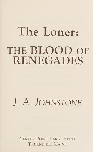 Blood of renegades